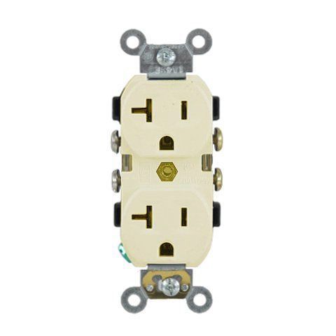 Ivory 20 Amp Duplex Receptacle