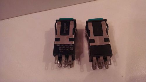 Lot of (2)honeywell aml micro switch 20 series green lighted microswitch for sale