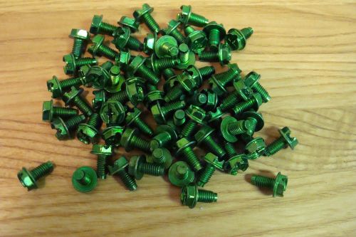 67 Green Ground Screws 10-32 HEX WASHER COMBO METALICS INC JGSH20