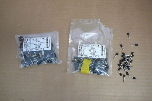 Quantity 373) TE 1.5-10 New In Box NTM Nichifu Black Single Wire End Crimp Type