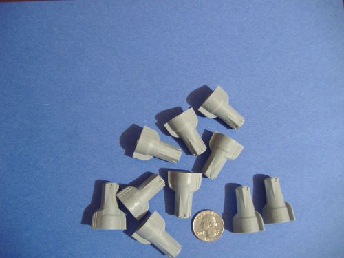 LOT OF 10 GARDNER BENDER LARGE GRAY WING WIRE NUT CONNECTORS  MADE IN USA