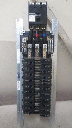 Square d 42 circuit interior panel w/  225 amp main + breakers model nqom442l225 for sale