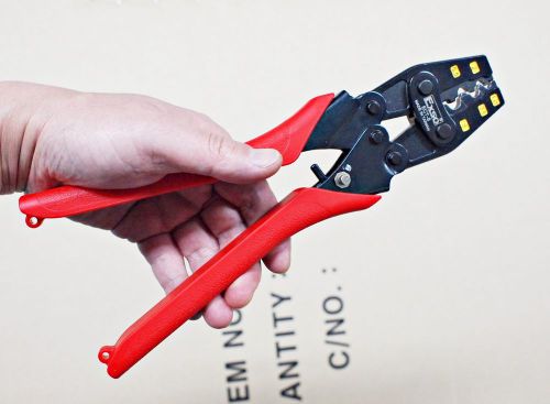 New exso ect-8 ratchet terminal crimping crimper pliers tool awg 22-8 0.5-10mm for sale