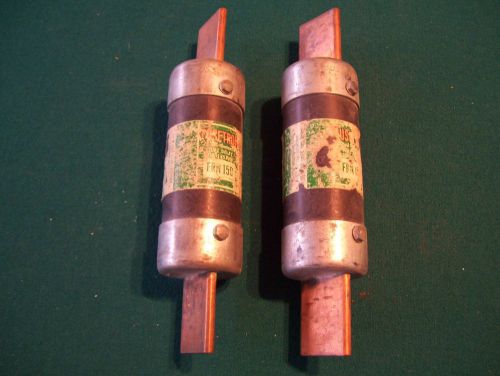 Two - used.- bussmann frn-150, 250 volt, 150 amp, one time fuse for sale