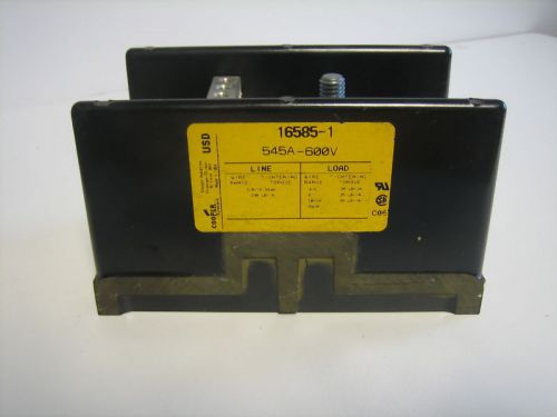 USED COOPER BUSSMANN DISTRIBUTION BLOCK 16585-1 165851