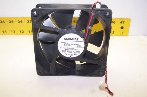 NEW NMB-MAT 4715KL-04W-B40 FAN 120MM x 120 x 38MM NMB 12 VDC COOLING FAN .90 AMP