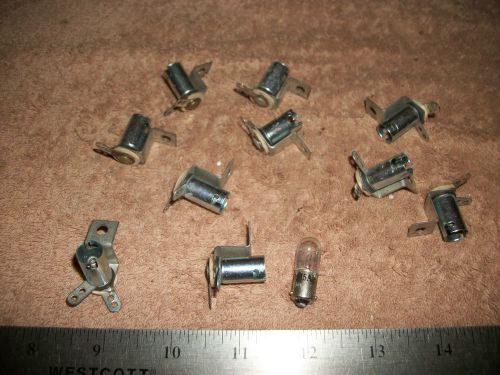 LOT OF  PUSH DOWN &amp; TWIST TYPE MINI BULB  SOCKETS! s