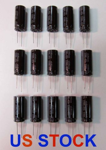 15 x Nichicon 2200uF, 63V, Capacitors, UPW1J222MHD, US Stock, Free Shipping