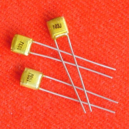 -- 10x 0.01uF 10nf 103J 100V Mini Mylar Polyester Film Capacitor HKe