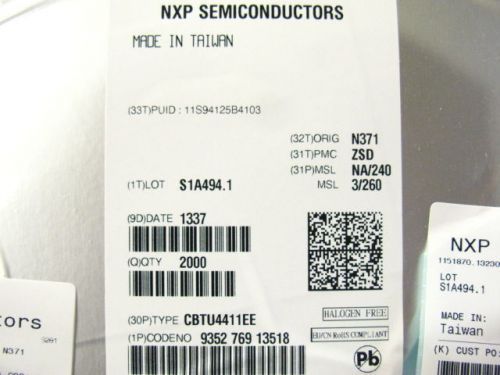 2000 pcs nxp semiconductors  cbtu4411ee,518 for sale
