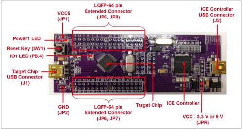 1 pcs nutiny-sdk-nuc123 nuvoton numicro 32-bit arm cortex 72mhz/ for sale