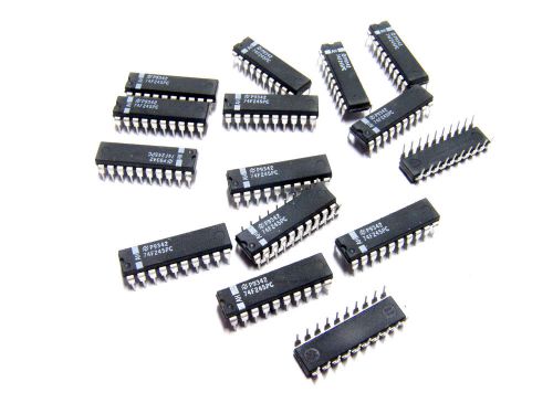 15pcs national 74f245pc octal bidirectional transceiver with tri-state outputs for sale