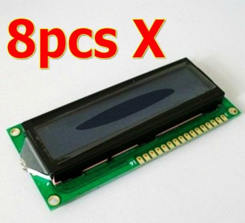 1602 16x2 HD44780 Character LCD Display Module LCM blue blacklight 8pcs