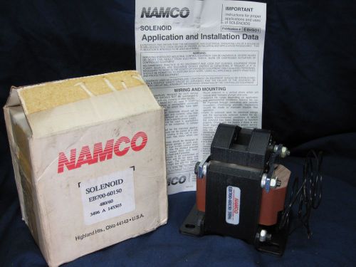 NAMCO ELECTRICAL SOLENOID EB700-60150  480/60-CL-H-H-FRC-PULL-BASE-NGLX NOS L@@K