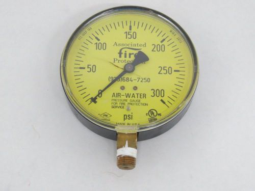 ASSOCIATED FIRE 111.10SP.100 PRESSURE 0-300PSI 3-3/4IN 1/4IN NPT GAUGE B303418