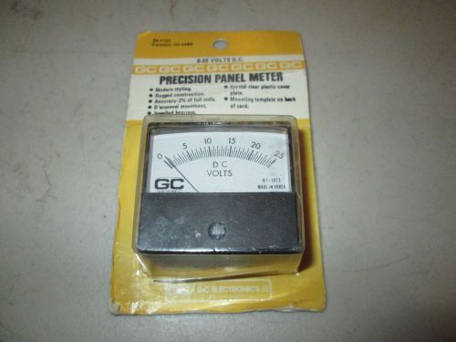 GC Precision Panel Meter 20-1123 0-25VDC - NEW in Original Package