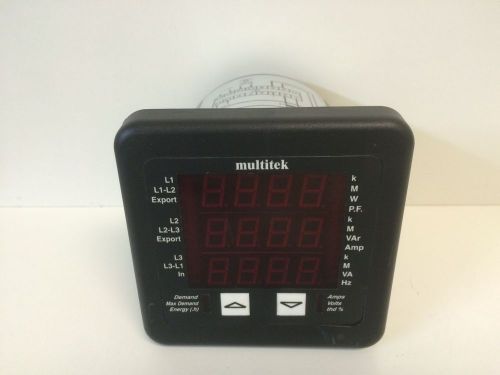 GUARANTEED! MULTITEK MULTI-DIGIT POWER METER M842SB1 M842-SB1 SINGLE PHASE 120V