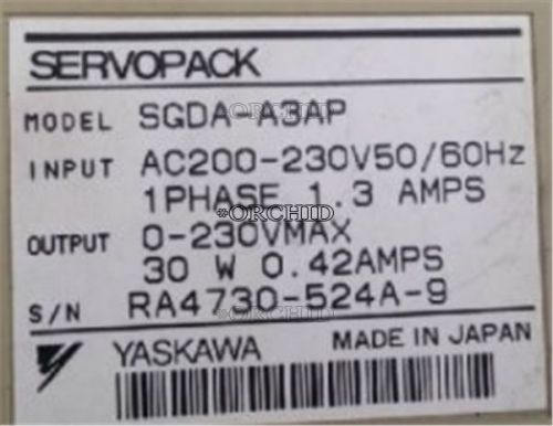 USED YASKAWA SERVO DRIVES SGDA-A3AP TESTED