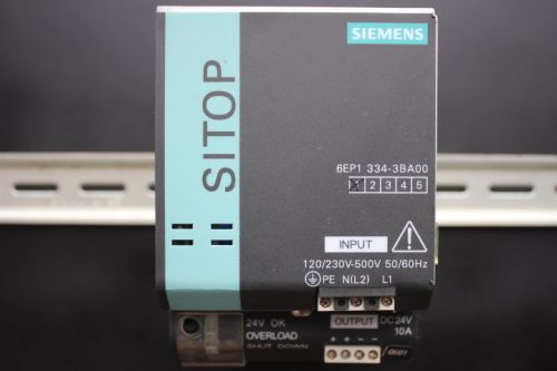 SIEMENS SITOP MODULAR POWER SUPPLY: 10 Amp / PE N (L2)  L1