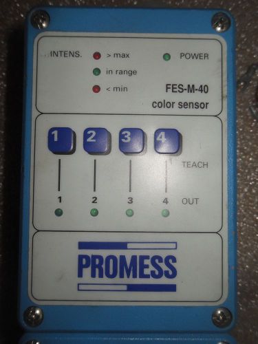 (I3) 1 USED PROMESS FES-M-40 PHOTOELECTRIC COLOR SENSOR