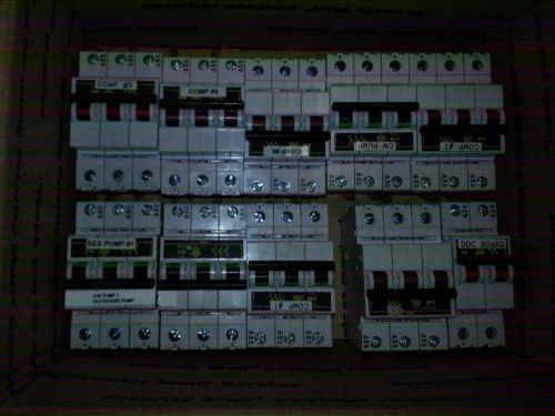 Relay switches. Breaker blocks. Flat rate box full of them