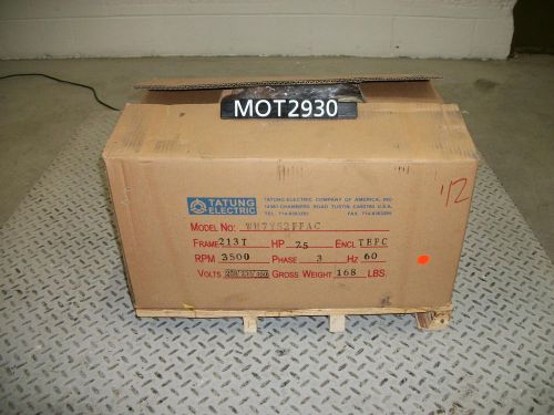 New tatung 7.5 hp wh7y52ffac 213t frame motor (mot2930) for sale