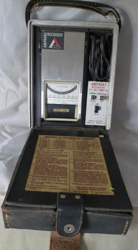 Amprobe Recording AC, Volt, Ammeter W/ Case, Chart, Power Cord, 5rls chart paper