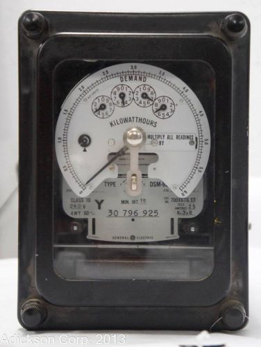 RARE GE 700X67G191 2-Stator Watthour Meter - Type DSM-65 c179