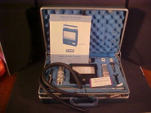 Alnor Velometer Series 6000-P Air Velocity Meter P/N 6006-AP Case &amp; Instructions