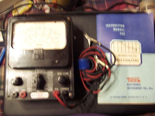 Vintage Eico Model 556 AC / DC Volt Meter with Manual