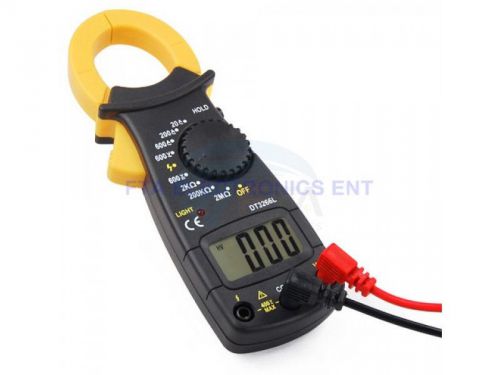 Ac/dc multimeter electronic tester digital clamp volt meter ohms large display for sale