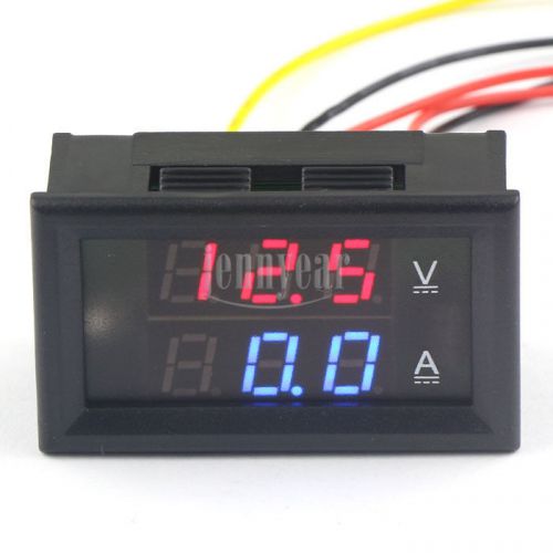 Dc 300v 50a digital voltmeter ammeter 2in1 volt amp panel meter dual 0.28&#034; led for sale