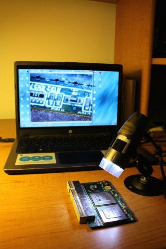Portable USB Digital Microscope- Inspection of BGA, QFN, QFP and PC Boards.