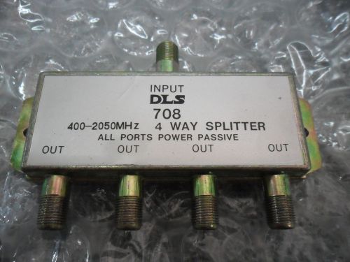 DLS 708 Power Divider Splitter 400-2050 MHz 4-Way RF Microwave