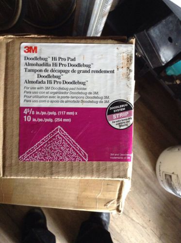 3M DOODLEBUG 8550 SCRUBBING PADS 4-5.8&#034;X10&#034; BOX OF 10