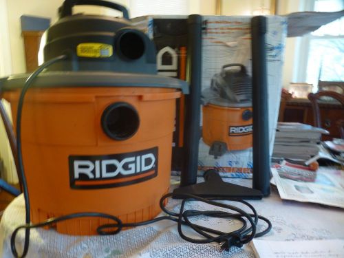 RIDGID 9 GALLON WET/DRY VACUUM/ SHOP VAC M/N WD0970 BARELY USED MISSING WHEELS