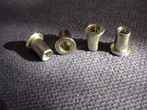 Blind rivet nuts M4 4mm steel 50pc FREE S&amp;H (rivnuts riv nut nutsert nutserts)