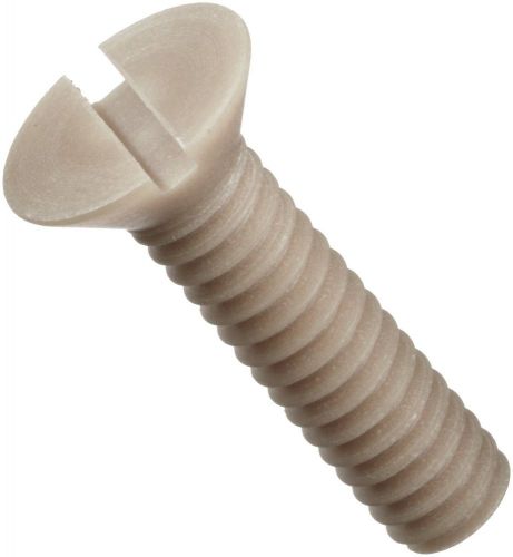 Ultem 2300 Machine Screw Flat Head Slotted Drive #2-56, 3/4&#034; Length Pack of 1