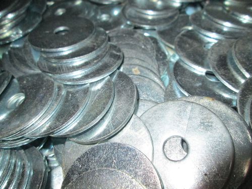 1/4&#034; X 1-1/4&#034; OD FENDER WASHERS OVERSIZED ZINC PLATED 100/BOX