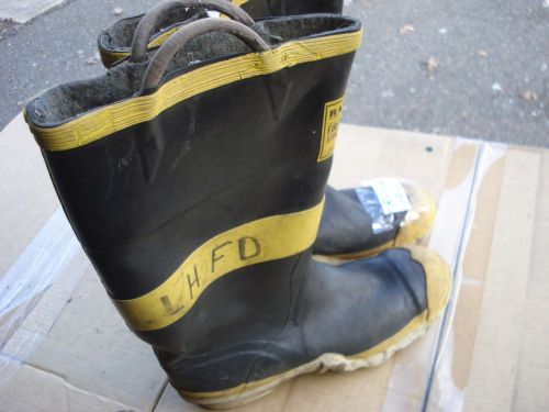 Ranger FIREMASTER Firefighter Turn Out Gear Rubber Boots Steel Toe 10.0...R-166