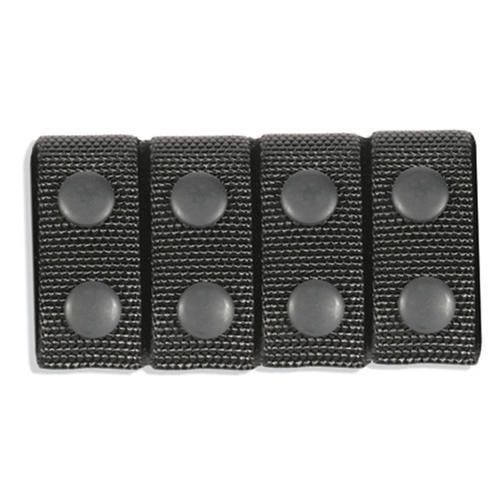 Blackhawk 44b350bk black molded nylon 2&#034; wide belt keepers (pack of 4) for sale