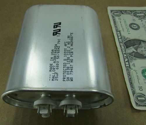 New 25uF 660V Motor Start Run Capacitors 1/4 Quick Connect Terminals H62K6625E