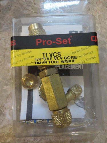 CPS Pro Set TLVCS 1/4&#034; SAE Valve Core Remover Tool w/ side port - New