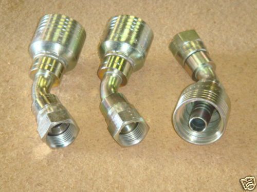 Lot 4 eaton aeroquip ttc12 female swivel 45° 1ba8fja8 &#034;nr&#034; for sale