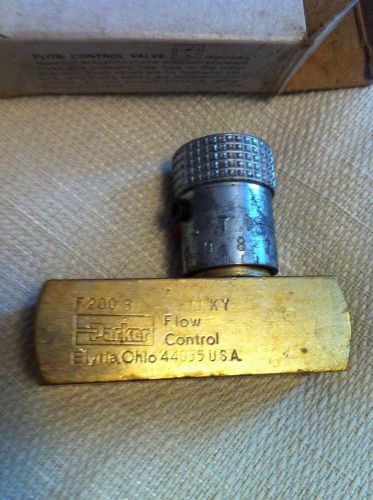 PARKER 2000 Psi 3 GPM  Hydraulic Flow Control Valve F200B Model New!