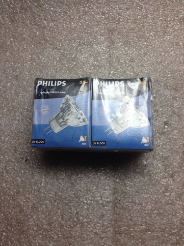 (ACAB2) 2 PHILIPS MR16 HALOGEN LAMP