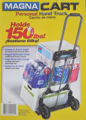 Magna cart personal 150 lb aluminum folding hand truck new for sale