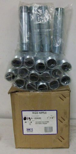 Madison Electric Rigid Conduit Nipples 1&#034; NPT 6&#034; Length NIB Box of 19