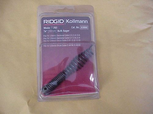 Ridgid 63000 T203 7/8&#034; Bulb Auger