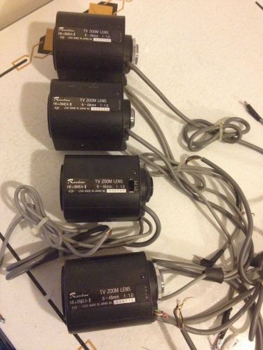 Rainbow Zoom Lens Lot Of 4 TV 8-48mm 1:1.0